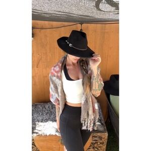 Free People Blanket Scarf‎ Shawl Bohemian Festival Accessory